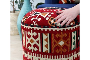 Amsterdam Sittepuff 40 cm - Flerfarget - Møbler - Stoler - Krakk - Puff