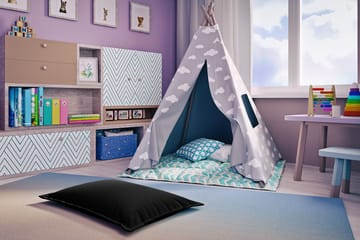 Anjara Sittepuff 40 cm - Svart - Møbler - Stoler - Krakk - Puff