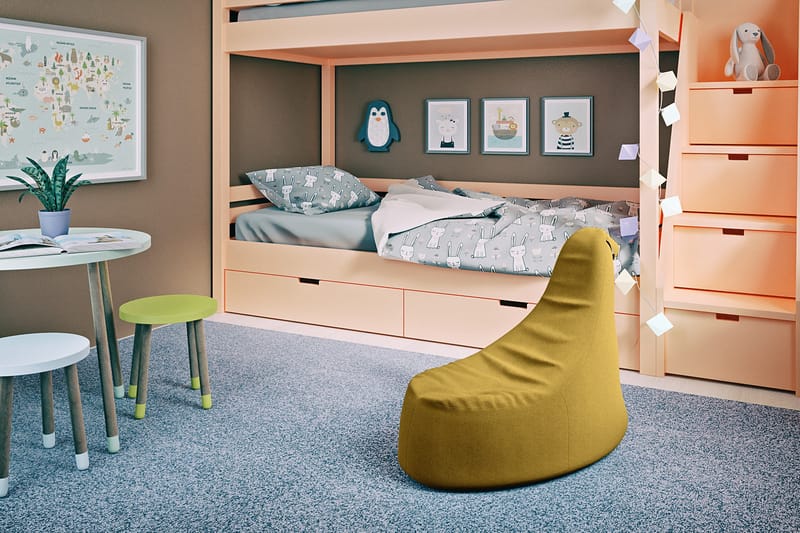 Ankala Sittepuff 90 cm, Gul