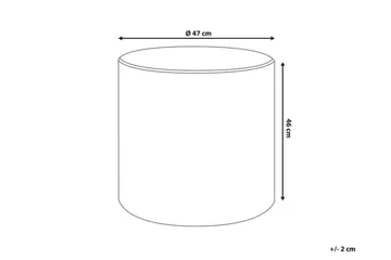 Anvika Sittepuff Fløyel - Blå - Møbler - Stoler - Krakk - Puff