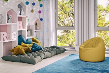 Arvind Sittepuff 120 cm - Gul - Møbler - Stoler - Krakk - Puff