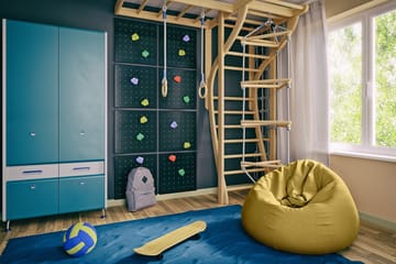 Asahiko Sittepuff 45 cm - Gul - Møbler - Stoler - Krakk - Puff