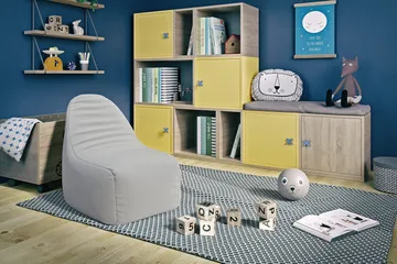 Asaka Sittepuff 80 cm - Grå - Møbler - Stoler - Krakk - Puff