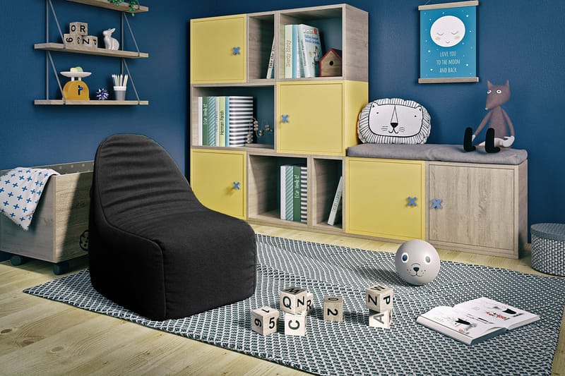 Asaka Sittepuff 80 cm - Svart - Møbler - Stoler - Krakk - Puff