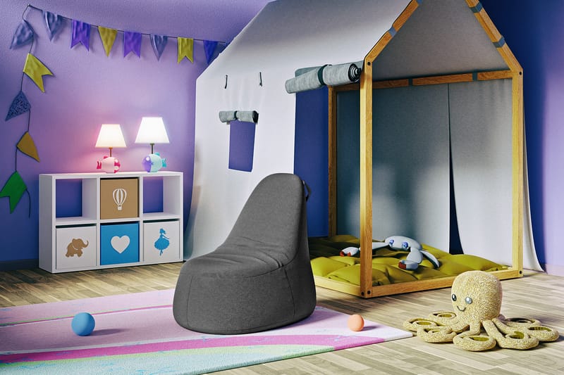 Asako Sittepuff 83 cm - Mørkegrå - Møbler - Stoler - Krakk - Puff