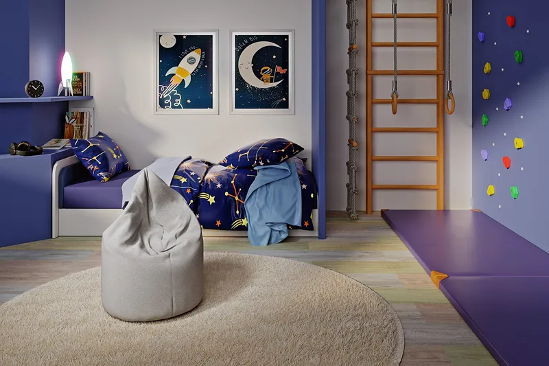 Asana Sittepuff 70 cm, Grå