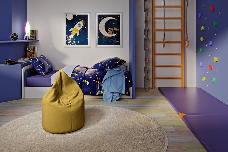 Asana Sittepuff 70 cm, Gul