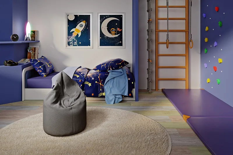 Asana Sittepuff 70 cm, Mørkegrå