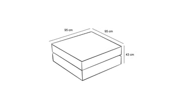 Puff Atelier Del Sofa Comfort Cream - Møbler - Stoler - Krakk - Puff