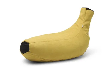 Bajinder Sittepuff 68 cm - Gul|Svart - Møbler - Stoler - Krakk - Puff