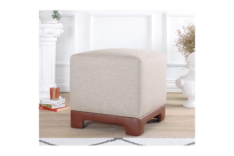 Puff Belarville Brun - Brun - Møbler - Stoler - Krakk - Puff