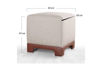 Puff Belarville Brun - Brun - Møbler - Stoler - Krakk - Puff