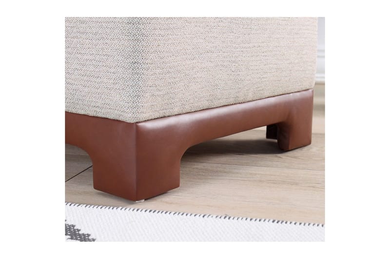 Puff Belarville Brun - Brun - Møbler - Stoler - Krakk - Puff