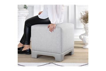 Puff Belarville Grå - Grå - Møbler - Stoler - Krakk - Puff