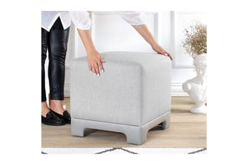 Puff Belarville Grå - Grå - Møbler - Stoler - Krakk - Puff