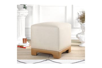 Puff Belarville Krem / Beige - Krem / Beige - Møbler - Stoler - Krakk - Puff