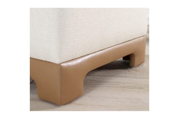 Puff Belarville Krem / Beige - Krem / Beige - Møbler - Stoler - Krakk - Puff