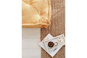 Biskuvi Sittepuff 55 cm - Gul - Møbler - Stoler - Krakk - Puff