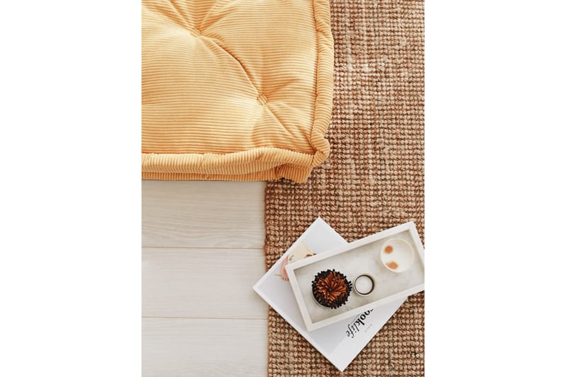 Biskuvi Sittepuff 55 cm - Gul - Møbler - Stoler - Krakk - Puff