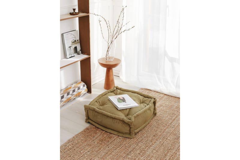 Biskuvi Sittepuff 55 cm - Khaki - Møbler - Stoler - Krakk - Puff