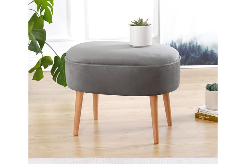 Bowie Sittepuff 63 cm - Grå - Møbler - Stoler - Krakk - Puff