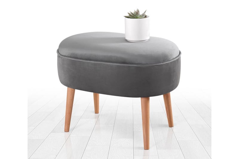 Bowie Sittepuff 63 cm, Grå