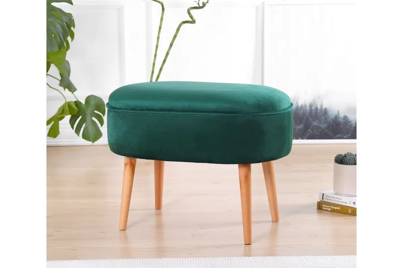 Bowie Sittepuff 63 cm - Grønn - Møbler - Stoler - Krakk - Puff