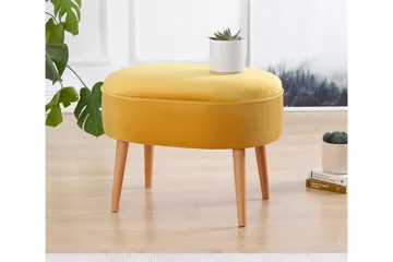 Bowie Sittepuff 63 cm - Gul - Møbler - Stoler - Krakk - Puff