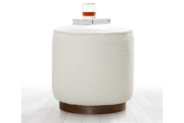 Braintree Sittepuff 42 cm - Hvit - Møbler - Stoler - Krakk - Puff