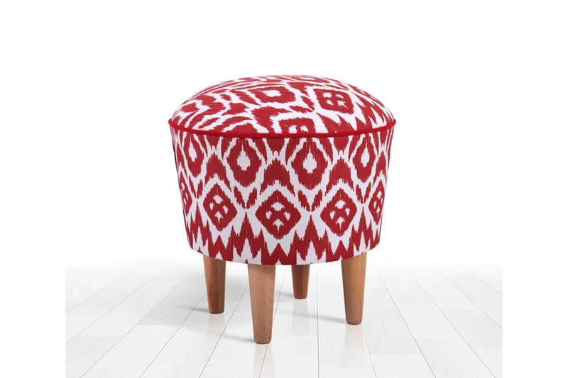 Charlottetown Sittepuff 42 cm, Rød