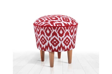 Charlottetown Sittepuff 42 cm - Rød - Møbler - Stoler - Krakk - Puff