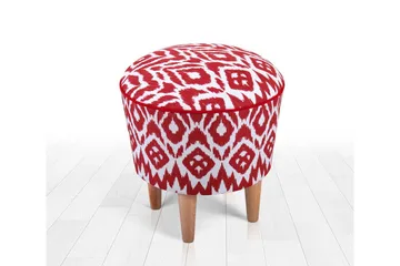 Charlottetown Sittepuff 42 cm - Rød - Møbler - Stoler - Krakk - Puff