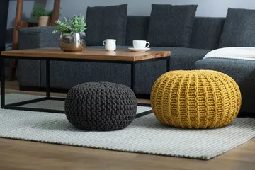 CONRAD Sittepute 40 cm - Grå - Møbler - Stoler - Krakk - Puff