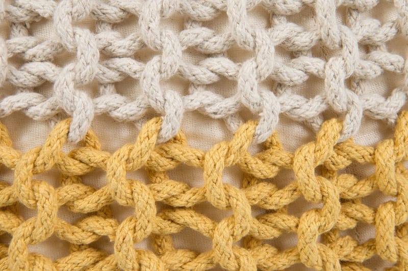 CONRAD Sittepute 50 cm - Gul - Møbler - Stoler - Krakk - Puff