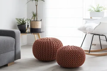Conrad Puff 50 cm - Brun - Møbler - Stoler - Krakk - Puff