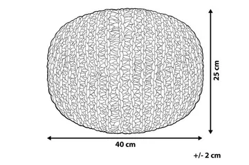 Conrad Puff 40 cm - Grå - Møbler - Stoler - Krakk - Puff