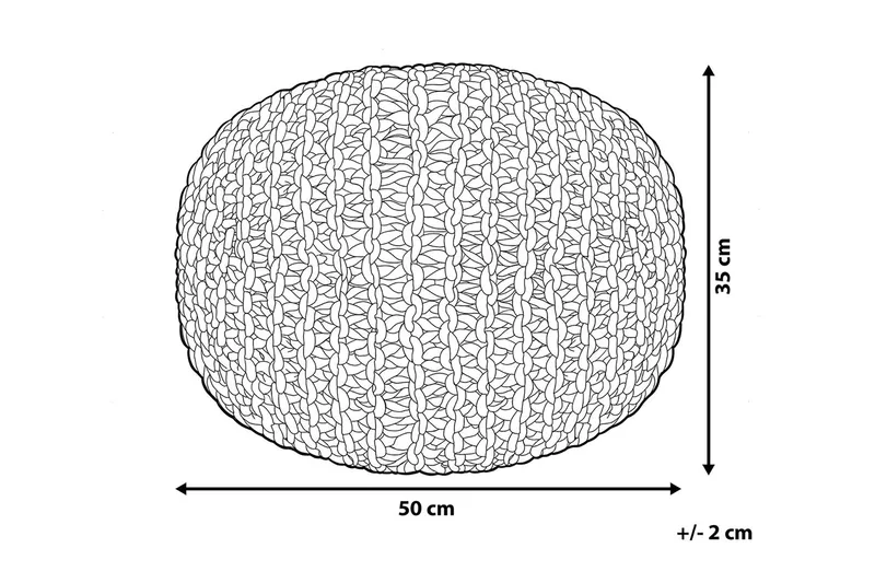 Conrad Puff 50 cm - Grå - Møbler - Stoler - Krakk - Puff