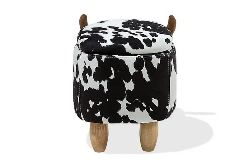 COW Puff 60 cm - Svart - Møbler - Stoler - Krakk - Puff
