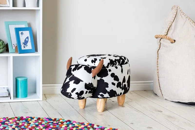 COW Puff 60 cm - Svart - Møbler - Stoler - Krakk - Puff