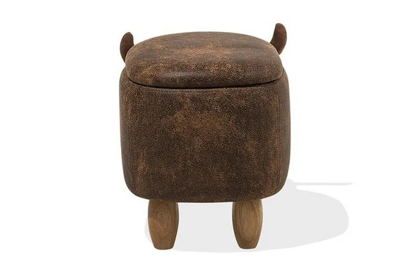Cow Puff 60 cm - Brun - Møbler - Stoler - Krakk - Puff