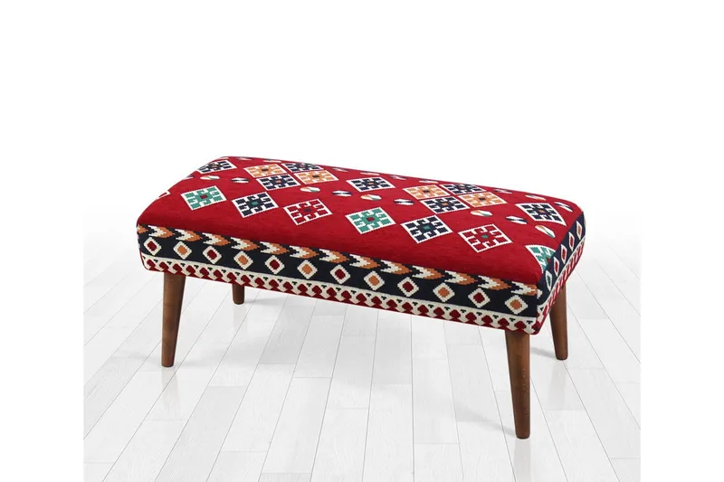 Crossett Sittepuff 91 cm, Rød