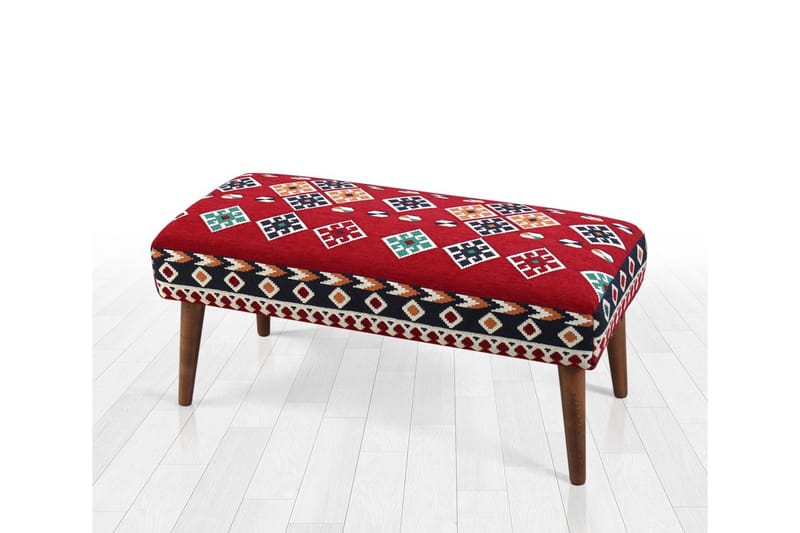 Crossett Sittepuff 91 cm, Rød