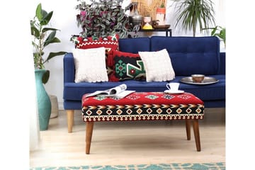 Crossett Sittepuff 91 cm - Rød - Møbler - Stoler - Krakk - Puff