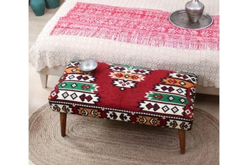 Crossett Sittepuff 91 cm - Rød/Grønn - Møbler - Stoler - Krakk - Puff