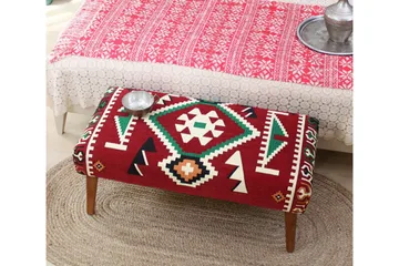Crossett Sittepuff 91 cm - Rød/Hvit - Møbler - Stoler - Krakk - Puff