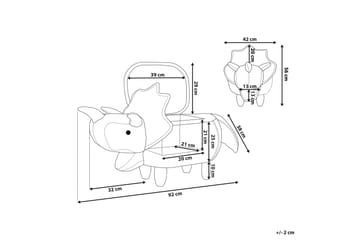 Daesia Sittepuff med Oppbevaring - Grå - Møbler - Stoler - Krakk - Puff