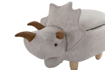 Daesia Sittepuff med Oppbevaring - Grå - Møbler - Stoler - Krakk - Puff