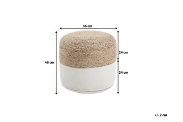 Dalama Sittepute 46 cm - Beige - Møbler - Stoler - Krakk - Puff