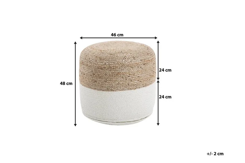 Dalama Sittepute 46 cm - Beige - Møbler - Stoler - Krakk - Puff