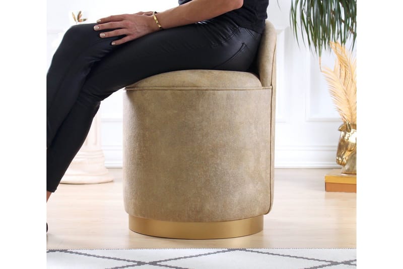 Dango Sittepuff 45 cm - Beige - Møbler - Stoler - Krakk - Puff